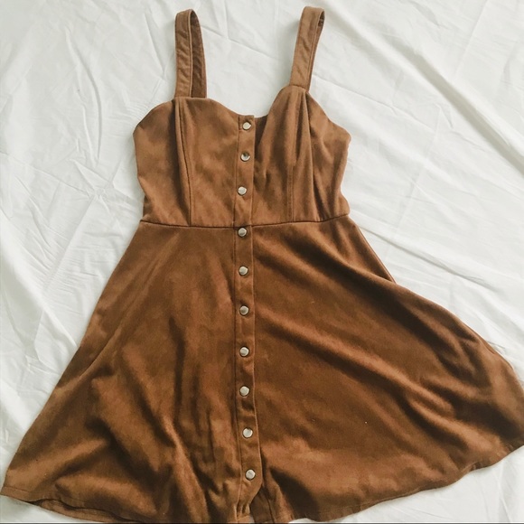đź’•ONE DAY SALEđź’• Forever 21 suede snap dress - Picture 6 of 12